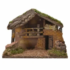 Crèche de Noël vide et lumineuse (H21 cm) Sainte-Céline
