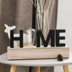 Décoration lettres lumineuses LED Home Noir