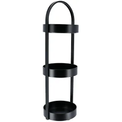 Desserte 3 niveaux en métal (H73 cm) Homy Noir