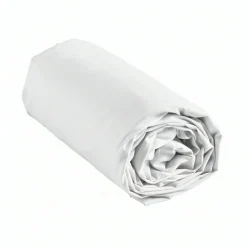 Drap housse coton lavé (140 x 190 cm) Linella Blanc