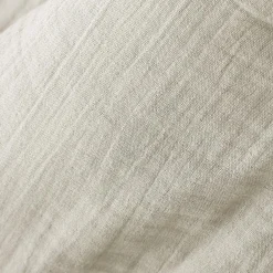 Drap housse gaze de coton (140 x 190 cm) Gaïa Beige pampa