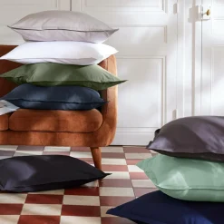 Drap housse percale de coton (90 x 200 cm) Cali Bleu marine