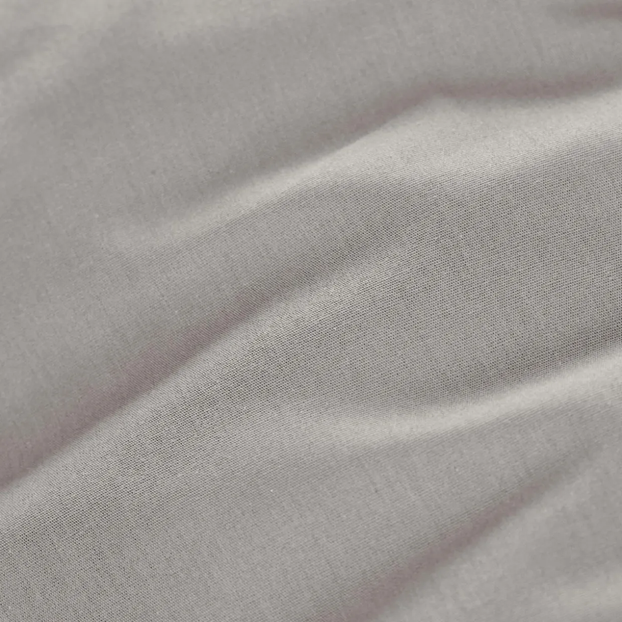 Drap housse percale de coton (140 x 190 cm) Cali Gris clair