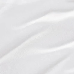 Drap housse percale de coton (90 x 200 cm) Cali Blanc