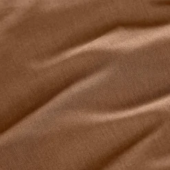 Drap housse percale de coton (90 x 200 cm) Cali Marron chocolat