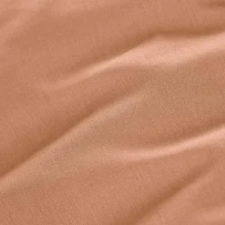Drap housse percale de coton (140 x 190 cm) Cali Rose pêche