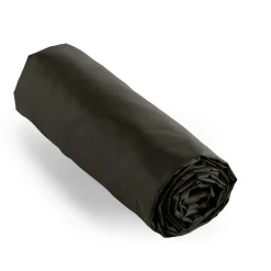 Drap housse percale de coton (90 x 190 cm) Cali Noir