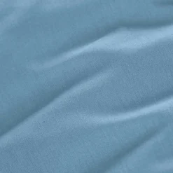 Drap housse percale de coton (180 x 200 cm) Cali Bleu ciel