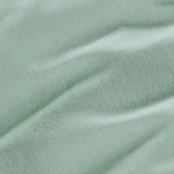 Drap housse percale de coton (90 x 190 cm) Cali Vert eucalyptus