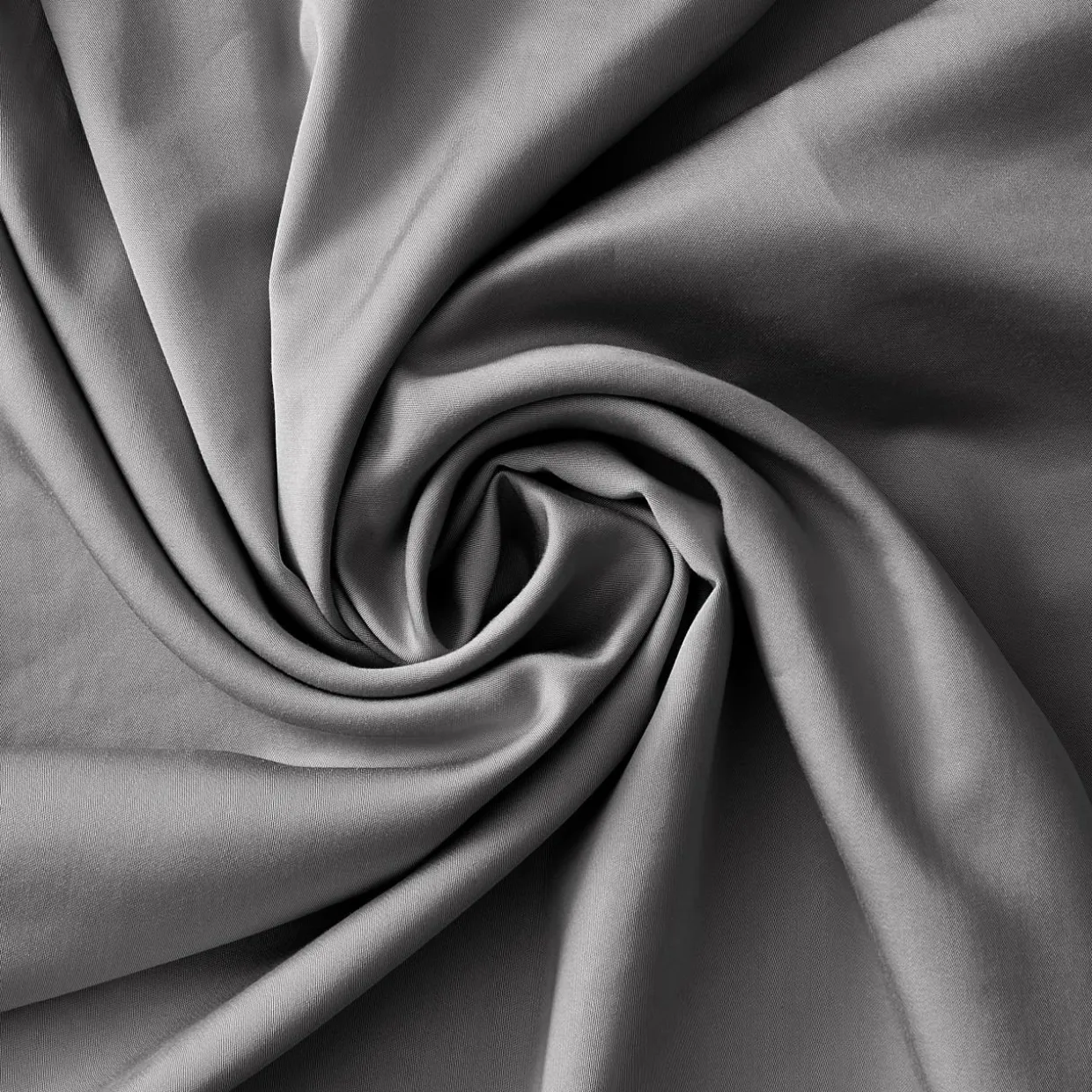 Drap housse satin de bambou (140 x 200 cm) Sienna Gris granit