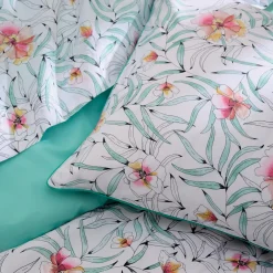 Drap plat percale de coton (280 x 325 cm) Roxane Multicolore