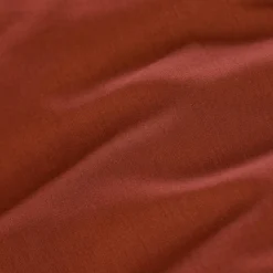 Drap plat percale de coton (270 x 300 cm) Cali Terracotta
