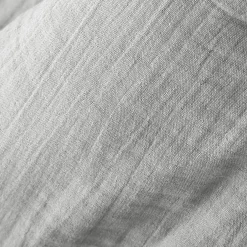 Edredon gaze de coton (150 x 150 cm) Gaïa Gris nuage