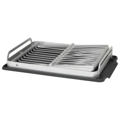 Egouttoir de cuisine pliant en aluminium (44 x 31 cm) Splash Gris
