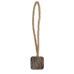 Embrasse rideau bois Zebra Marron