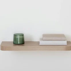 Etagère murale en bois (60 cm) Coins arrondis Fixy Naturel