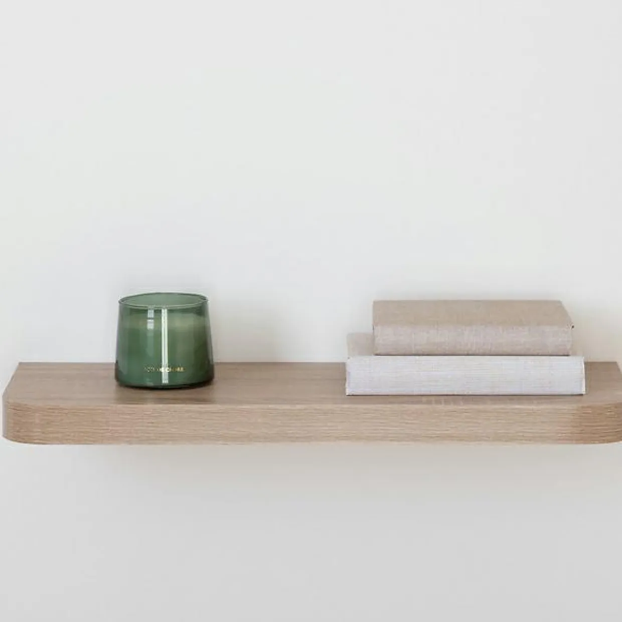 Etagère murale en bois (60 cm) Coins arrondis Fixy Naturel