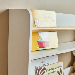 Etagère murale enfant bois 3 niveaux (H80 cm) Zoa Blanche