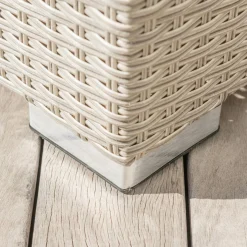 Fauteuil de jardin en résine tressée Palma Gris
