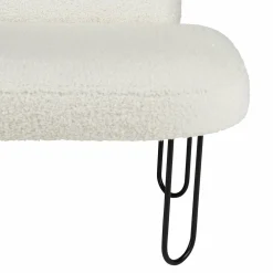 Fauteuil enfant bouclette (H50 cm) Augustin Blanc