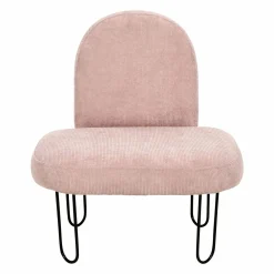 Fauteuil enfant velours (H50 cm) Augustin Rose