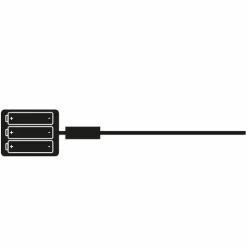 Filet lumineux à piles D50 cm 84 LED Durawise Blanc chaud