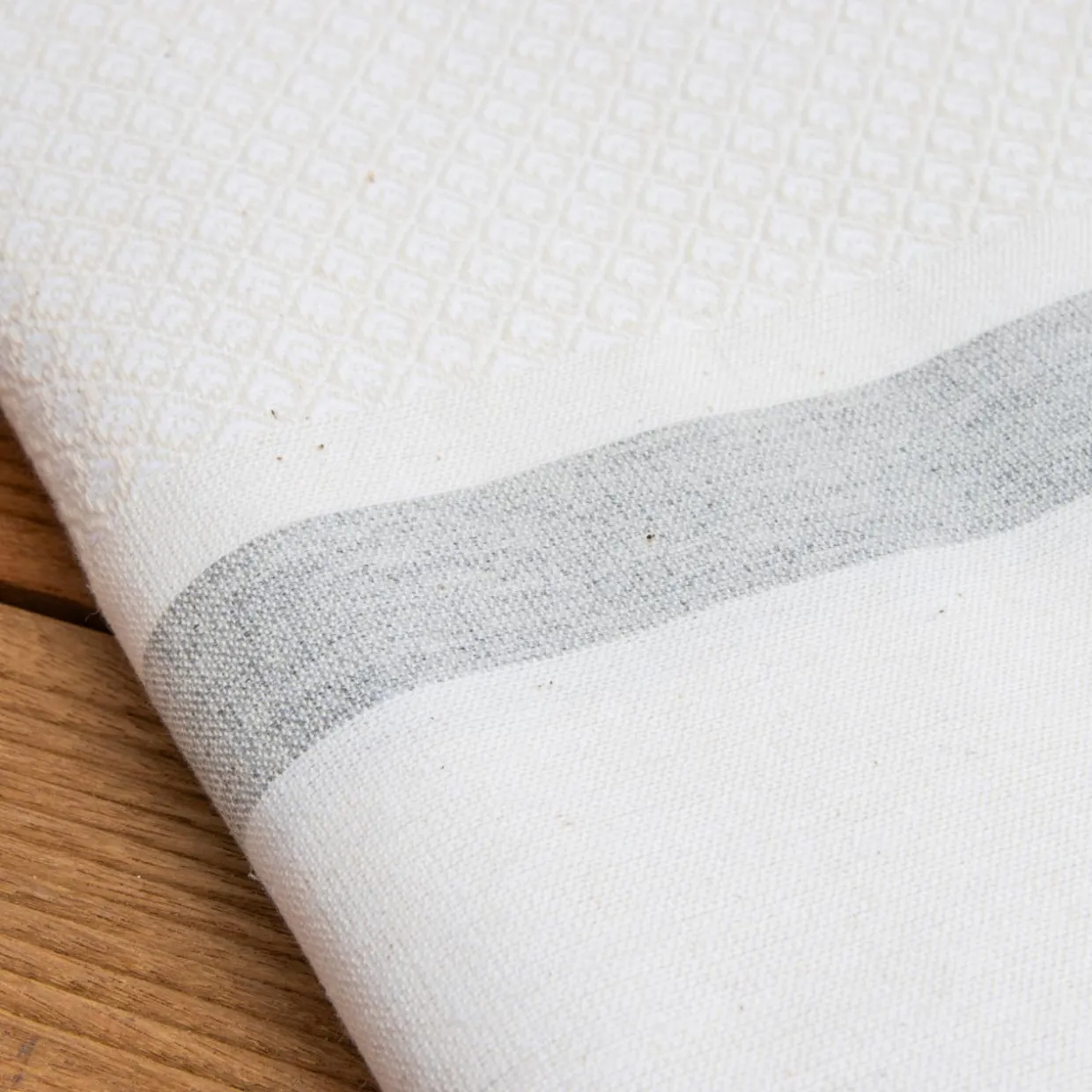 Fouta coton recyclé (100 x 200 cm) Selma Blanche