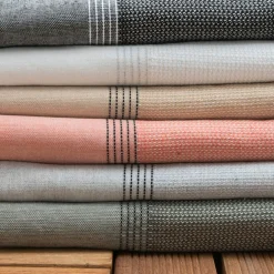 Fouta coton recyclé (100 x 200 cm) Beach Grise