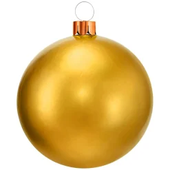 Grande boule de Noël gonflable (D65 cm) Or
