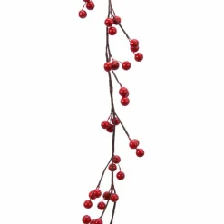 Guirlande de Baie laquée (130 cm) Célénia Rouge