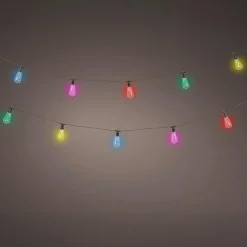 Guirlande de jardin connectable 10 LED (4,5 m) Garden party Multicolore
