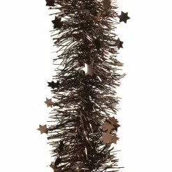 Guirlande de Noël (D10 cm) étoilée Alpine Marron foncé
