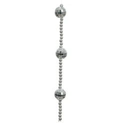 Guirlande de perle (172 cm) Disco Argent