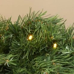 Guirlande de sapin lumineuse (180 cm - D25) Royal Vert et blanc chaud