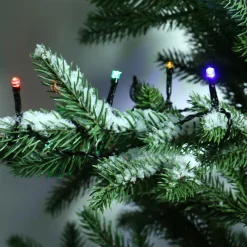 Guirlande lumineuse à piles 3,50 m 48 LED câble noir Durawise Multicolore