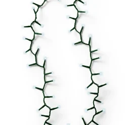 Guirlande lumineuse 34 m 1500 LED câble vert Luxe Blanc froid