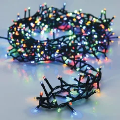 Guirlande lumineuse 16 m 750 LED câble vert Luxe Multicouleur