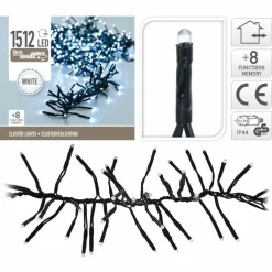 Guirlande lumineuse 11 m 1512 LED câble noir Boa Blanc froid
