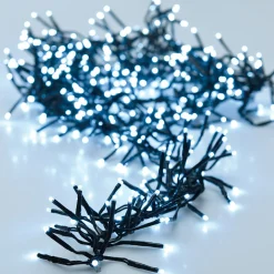 Guirlande lumineuse 22 m 3000 LED câble noir Boa Blanc froid
