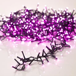 Guirlande lumineuse 11 m 500 LED câble vert Luxe Rose