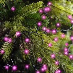 Guirlande lumineuse 11 m 500 LED câble vert Luxe Rose