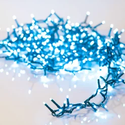 Guirlande lumineuse 11 m 500 LED câble vert Luxe Bleu