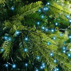 Guirlande lumineuse 11 m 500 LED câble vert Luxe Bleu