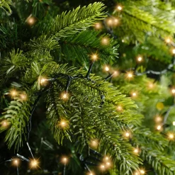 Guirlande lumineuse 45 m 2000 LED câble vert Luxe Blanc chaud