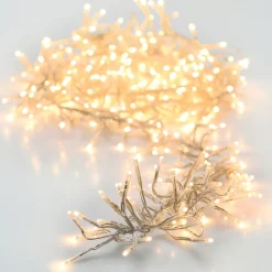 Guirlande lumineuse 21,80 m 3000 LED câble transparent Boa Blanc chaud