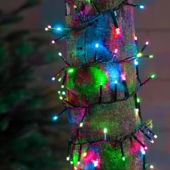 Guirlande lumineuse 7,50 m 350 LED câble vert Luxe Multicolore pastel