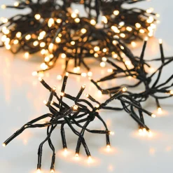 Guirlande lumineuse 14,60 m 2016 LED câble noir Boa Blanc chaud