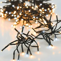 Guirlande lumineuse 11 m 1512 LED câble noir Boa Bicolore blanc chaud et froid
