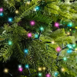 Guirlande lumineuse 34 m 1500 LED câble vert Luxe Multicolore pastel