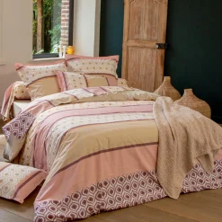 Housse de couette coton (140 x 200 cm) Inouk Rose